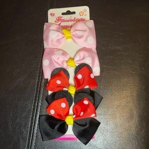 Girls bow decor hair clip